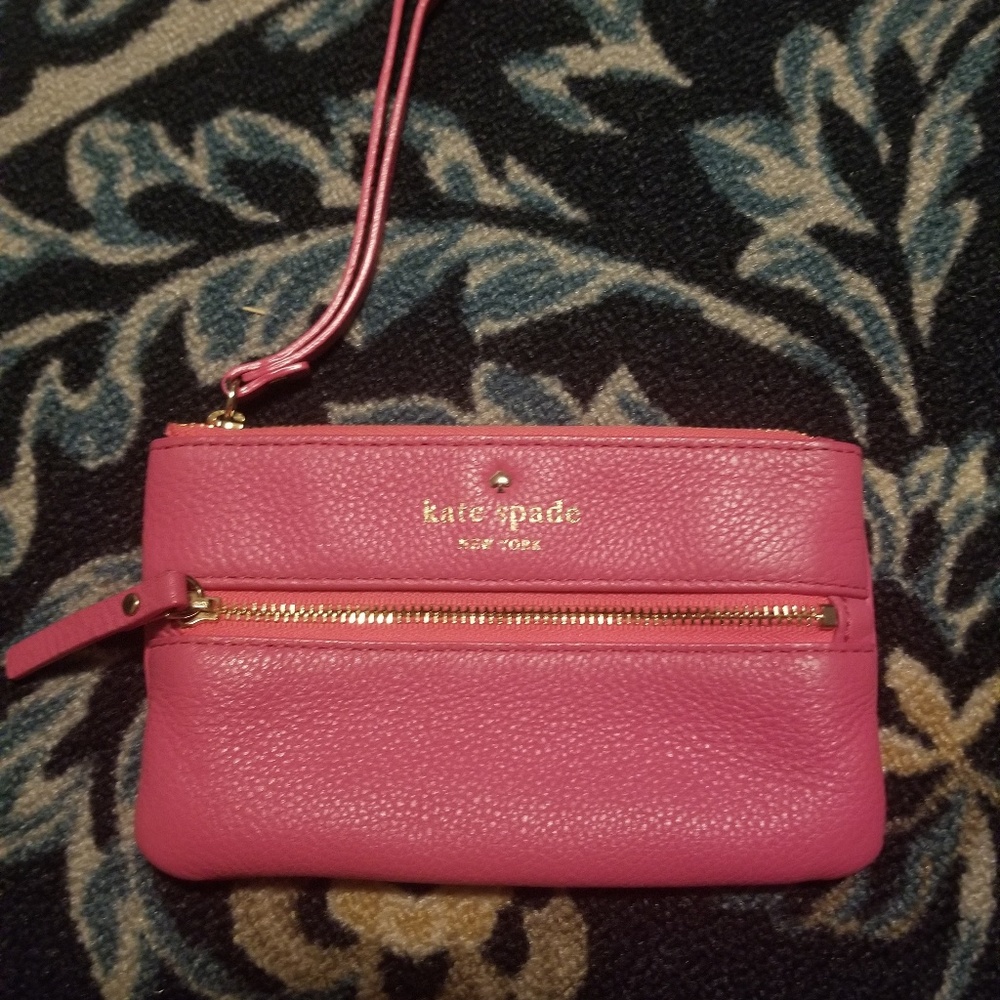 Pink kate spade wristlet